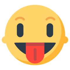 How Face with Tongue emoji looks on Mozilla.