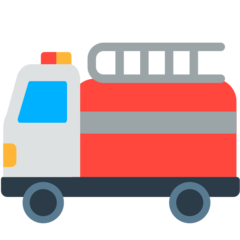 Bagaimana Fire Engine emoji terlihat di Mozilla.