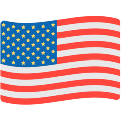 Bagaimana Flag: United States emoji terlihat di Mozilla.