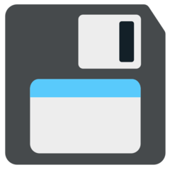 How Floppy Disk emoji looks on Mozilla.