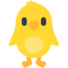 Bagaimana Front-Facing Baby Chick emoji terlihat di Mozilla.