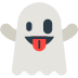 Bagaimana Ghost emoji terlihat di Mozilla.