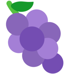 Bagaimana Grapes emoji terlihat di Mozilla.