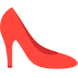 Bagaimana High-Heeled Shoe emoji terlihat di Mozilla.