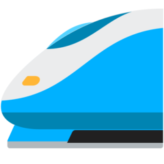 Bagaimana High-Speed Train emoji terlihat di Mozilla.