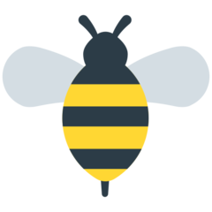 How Honeybee emoji looks on Mozilla.