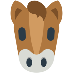 How Horse Face emoji looks on Mozilla.