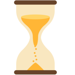 Bagaimana Hourglass Not Done emoji terlihat di Mozilla.