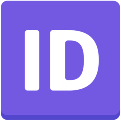 Як емоджі Кнопка "ID" выглядає в Mozilla.