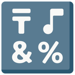 Bagaimana Input Symbols emoji terlihat di Mozilla.