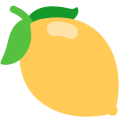 How Lemon emoji looks on Mozilla.