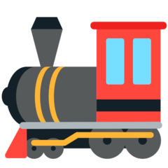 Bagaimana Locomotive emoji terlihat di Mozilla.