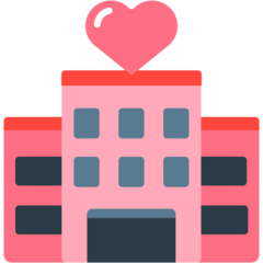 How Love Hotel emoji looks on Mozilla.