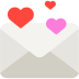 Bagaimana Love Letter emoji terlihat di Mozilla.