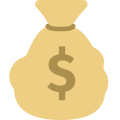 Bagaimana Money Bag emoji terlihat di Mozilla.