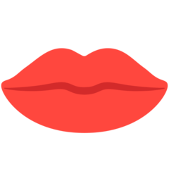 Bagaimana Mouth emoji terlihat di Mozilla.