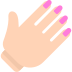 A quoi ressemblent les emoji Vernis à ongles sur Mozilla.