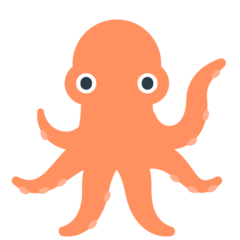 Bagaimana Octopus emoji terlihat di Mozilla.