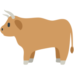 Bagaimana Ox emoji terlihat di Mozilla.