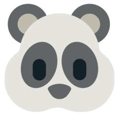 Hvordan Pandahoved emoji ser ud på Mozilla.