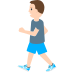 How Person Walking emoji looks on Mozilla.