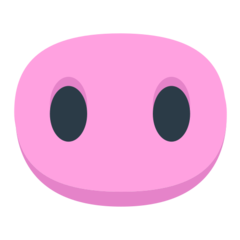 How Pig Nose emoji looks on Mozilla.