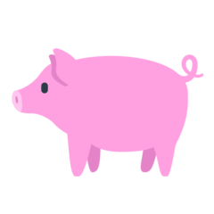 How Pig emoji looks on Mozilla.