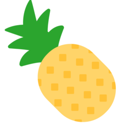 Hoe Ananas emoji eruit ziet op Mozilla.