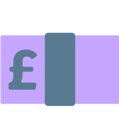 How Pound Banknote emoji looks on Mozilla.