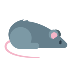 How Rat emoji looks on Mozilla.