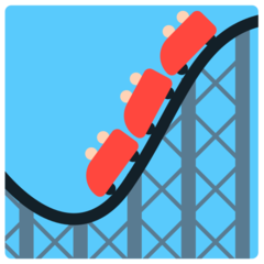 Bagaimana Roller Coaster emoji terlihat di Mozilla.