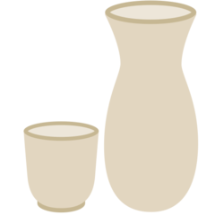 How Sake emoji looks on Mozilla.