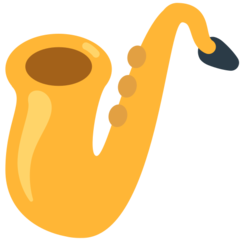 Bagaimana Saxophone emoji terlihat di Mozilla.