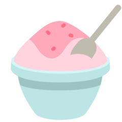 How Shaved Ice emoji looks on Mozilla.