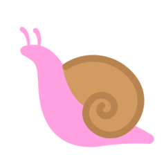 How Snail emoji looks on Mozilla.