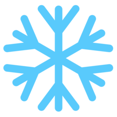 How Snowflake emoji looks on Mozilla.