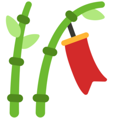 Bagaimana Tanabata Tree emoji terlihat di Mozilla.