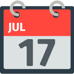 Hoe Scheurkalender emoji eruit ziet op Mozilla.