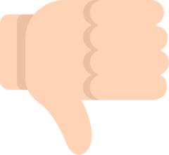 How Thumbs Down emoji looks on Mozilla.