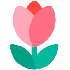 Bagaimana Tulip emoji terlihat di Mozilla.