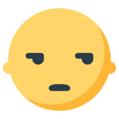 Bagaimana Unamused Face emoji terlihat di Mozilla.