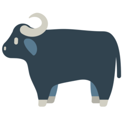 Bagaimana Water Buffalo emoji terlihat di Mozilla.