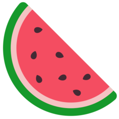 Bagaimana Watermelon emoji terlihat di Mozilla.