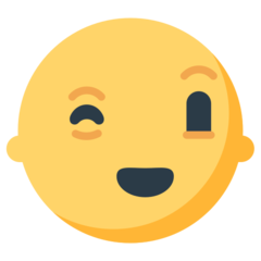 Hoe Knipogend gezicht emoji eruit ziet op Mozilla.