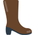 Bagaimana Woman’s Boot emoji terlihat di Mozilla.