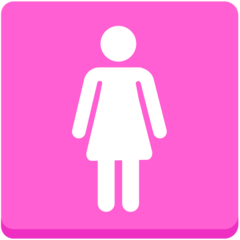 Bagaimana Women’s Room emoji terlihat di Mozilla.