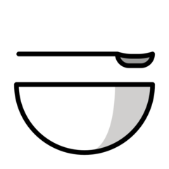 How Bowl with Spoon emoji looks on Openmoji.