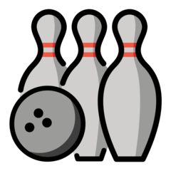 Come Bowling emoji appare su Openmoji.