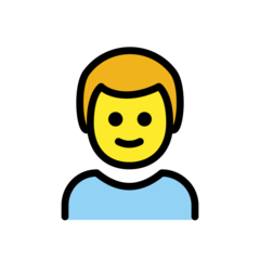 How Boy emoji looks on Openmoji.