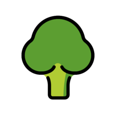 How Broccoli emoji looks on Openmoji.